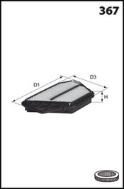 MECAFILTER Ilmansuodatin ELP9166