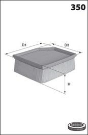 MECAFILTER Ilmansuodatin ELP9255