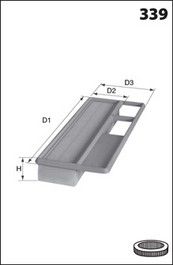 MECAFILTER Ilmansuodatin ELP9391