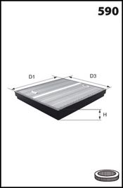 MECAFILTER Ilmansuodatin FA3211