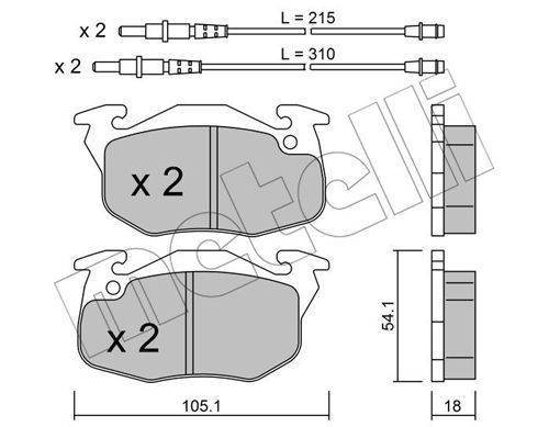 METELLI Jarrupala, levyjarru 22-0037-4