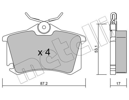 METELLI Jarrupala, levyjarru 22-0100-5