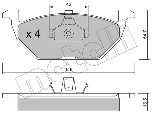 METELLI Jarrupala, levyjarru 22-0211-0