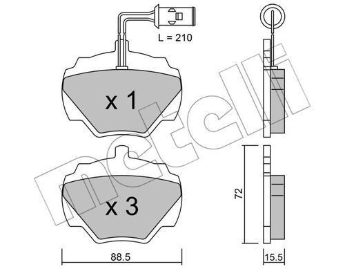 METELLI Jarrupala, levyjarru 22-0353-1