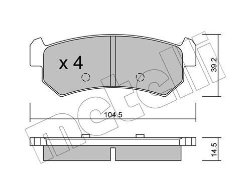 METELLI Jarrupala, levyjarru 22-0511-0