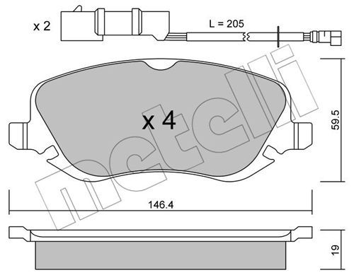 METELLI Jarrupala, levyjarru 22-0529-0