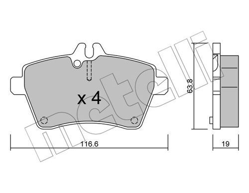 METELLI Jarrupala, levyjarru 22-0646-0