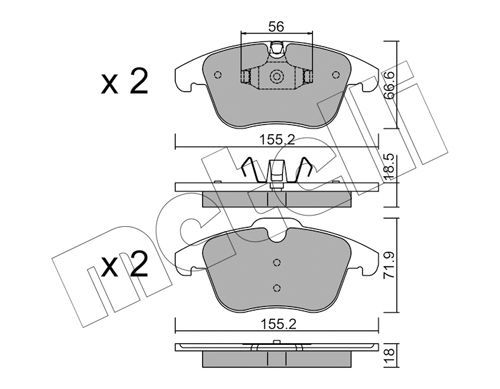 METELLI Jarrupala, levyjarru 22-0675-5