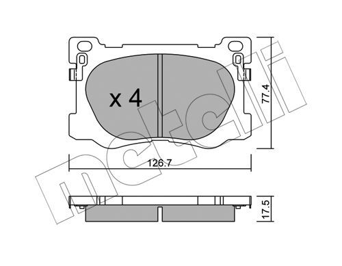 METELLI Jarrupala, levyjarru 22-1093-0