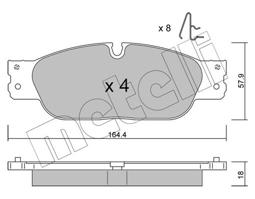 METELLI Jarrupala, levyjarru 22-1189-0