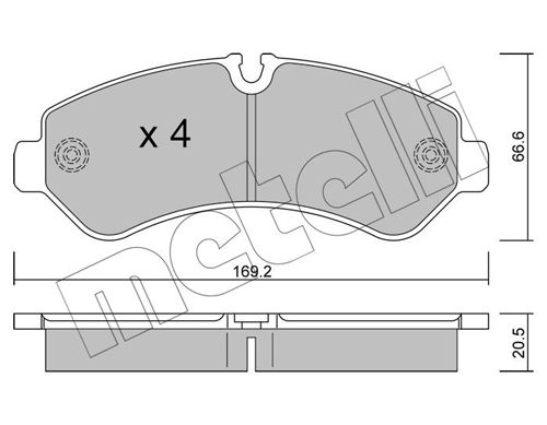 METELLI Jarrupala, levyjarru 22-1276-0