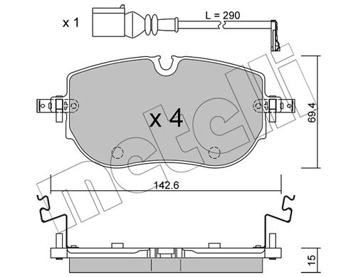 METELLI Jarrupala, levyjarru 22-1319-0