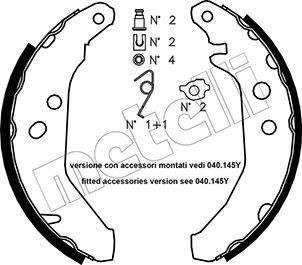 METELLI Jarrukenkäsarja 53-0117K