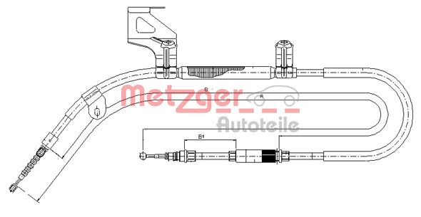 METZGER Vaijeri, seisontajarru 10.9040