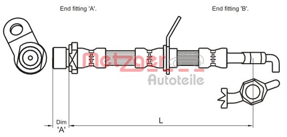 METZGER Jarruletku 4110028