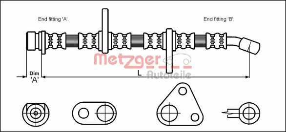 METZGER Jarruletku 4113501