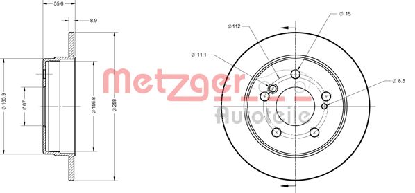 METZGER Jarrulevy 6110150