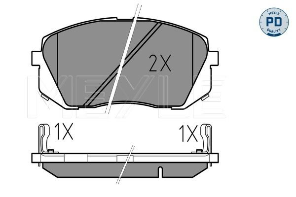 MEYLE Jarrupala, levyjarru 025 245 0116/PD