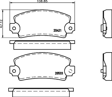 MINTEX Jarrupala, levyjarru MDB2485