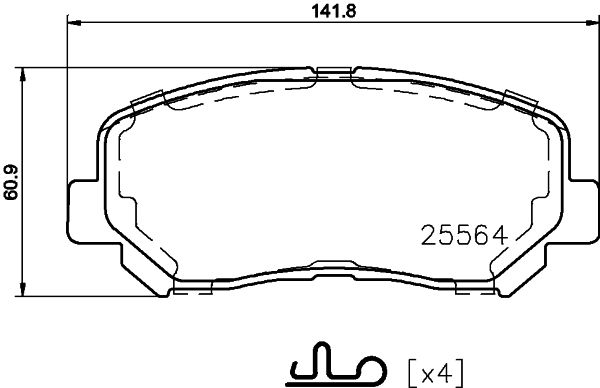 MINTEX Jarrupala, levyjarru MDB3788