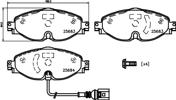 MINTEX Jarrupala, levyjarru MDB3827