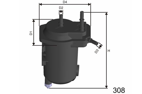 MISFAT Polttoainesuodatin F122