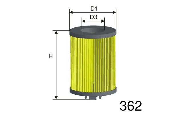 MISFAT Polttoainesuodatin F130