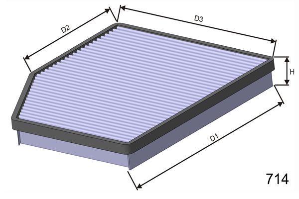 MISFAT Suodatin, sisäilma HB124