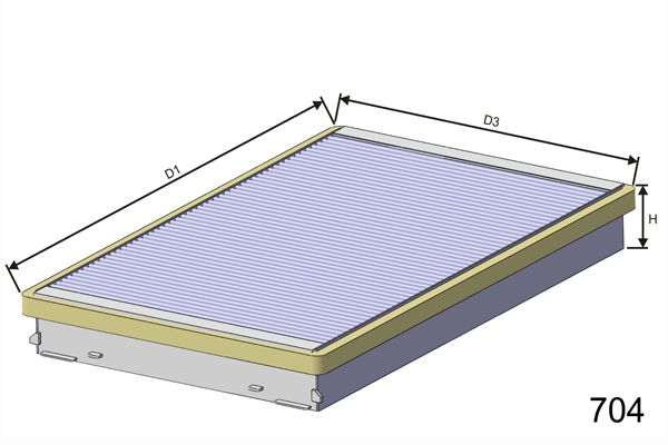 MISFAT Suodatin, sisäilma HB134C