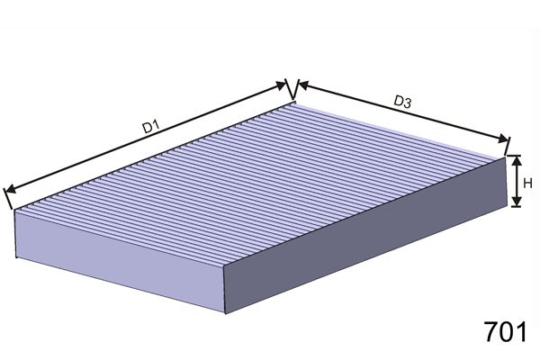 MISFAT Suodatin, sisäilma HB157