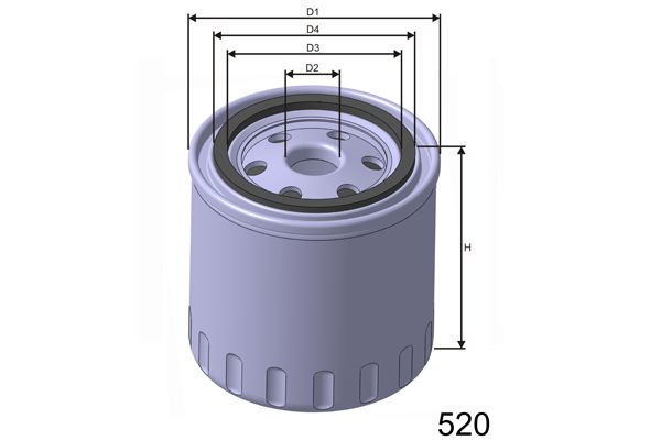 MISFAT Polttoainesuodatin M308