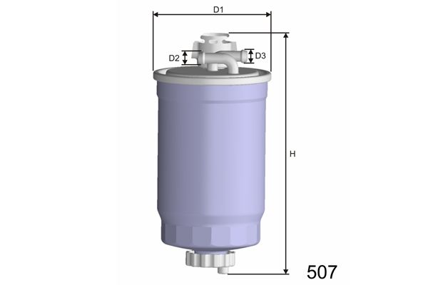 MISFAT Polttoainesuodatin M365A