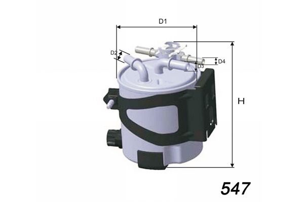 MISFAT Polttoainesuodatin M504