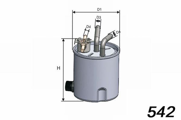 MISFAT Polttoainesuodatin M557