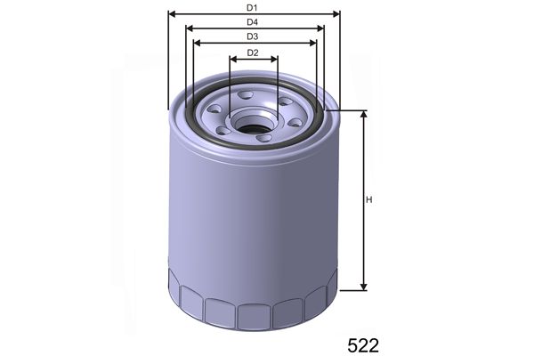 MISFAT Öljynsuodatin Z259