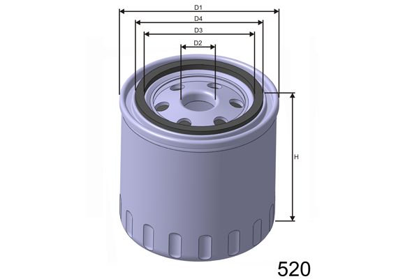 MISFAT Hydrauliikkasuodatin, automaattivaihteisto Z419A