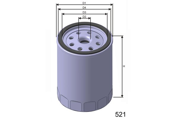 MISFAT Öljynsuodatin Z438