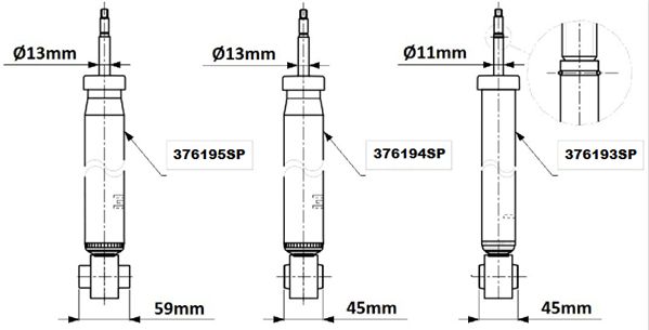 MONROE Iskunvaimennin 376193SP