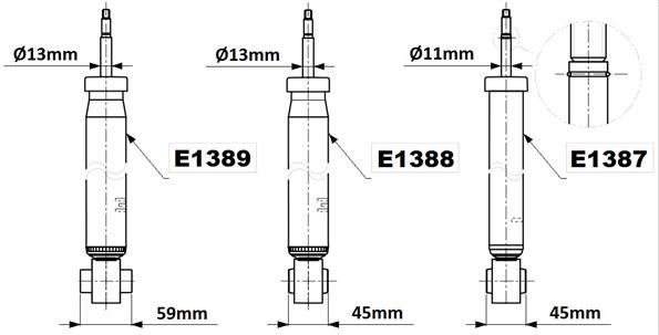 MONROE Iskunvaimennin E1389