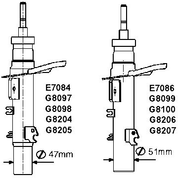 MONROE Iskunvaimennin G8205