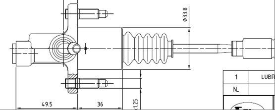 MOTAQUIP Pääsylinteri, kytkin VCM123