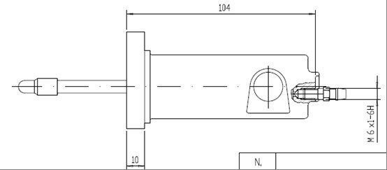 MOTAQUIP Työsylinteri, kytkin VSC111