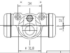 MOTAQUIP Jarrusylinteri VWC621