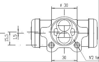 MOTAQUIP Jarrusylinteri VWC728