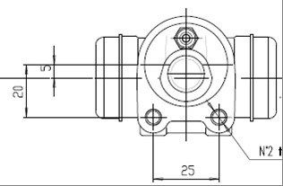 MOTAQUIP Jarrusylinteri VWC732