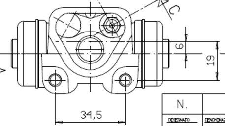 MOTAQUIP Jarrusylinteri VWC797