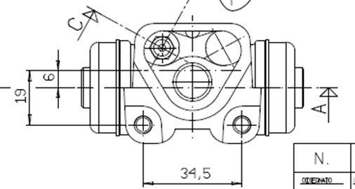 MOTAQUIP Jarrusylinteri VWC836