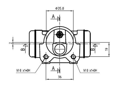 MOTAQUIP Jarrusylinteri VWC875