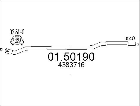 MTS Keskiäänenvaimentaja 01.50190