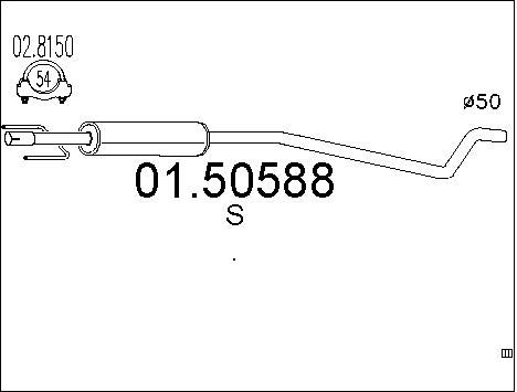 MTS Keskiäänenvaimentaja 01.50588